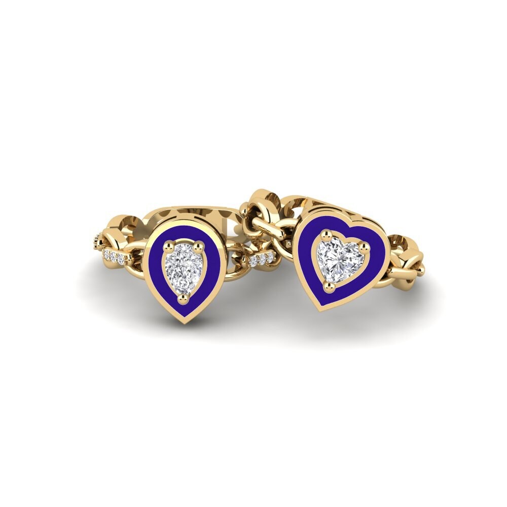 Diamond Stackable Ring Braks - SET