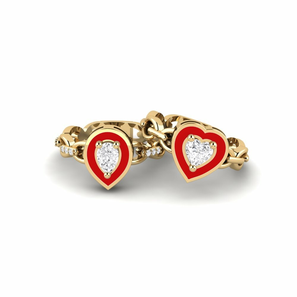 Bagues Or Jaune 18k Stackable