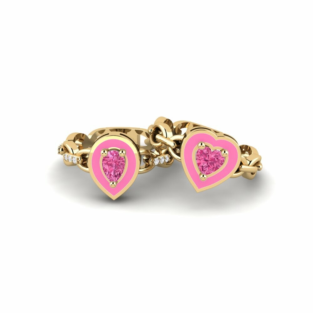 Bagues Tourmaline Rose Stackable