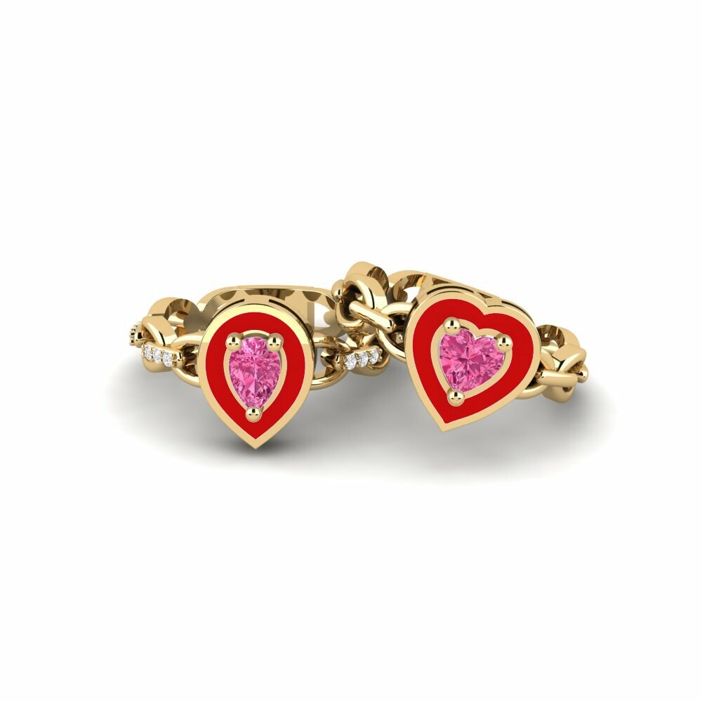 Bagues Tourmaline Rose Stackable