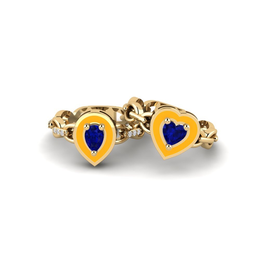 Sapphire Stackable Ring Braks - SET
