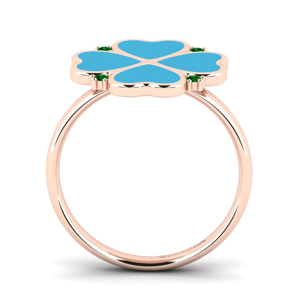 Grüner Zirkonia Ring Bramah