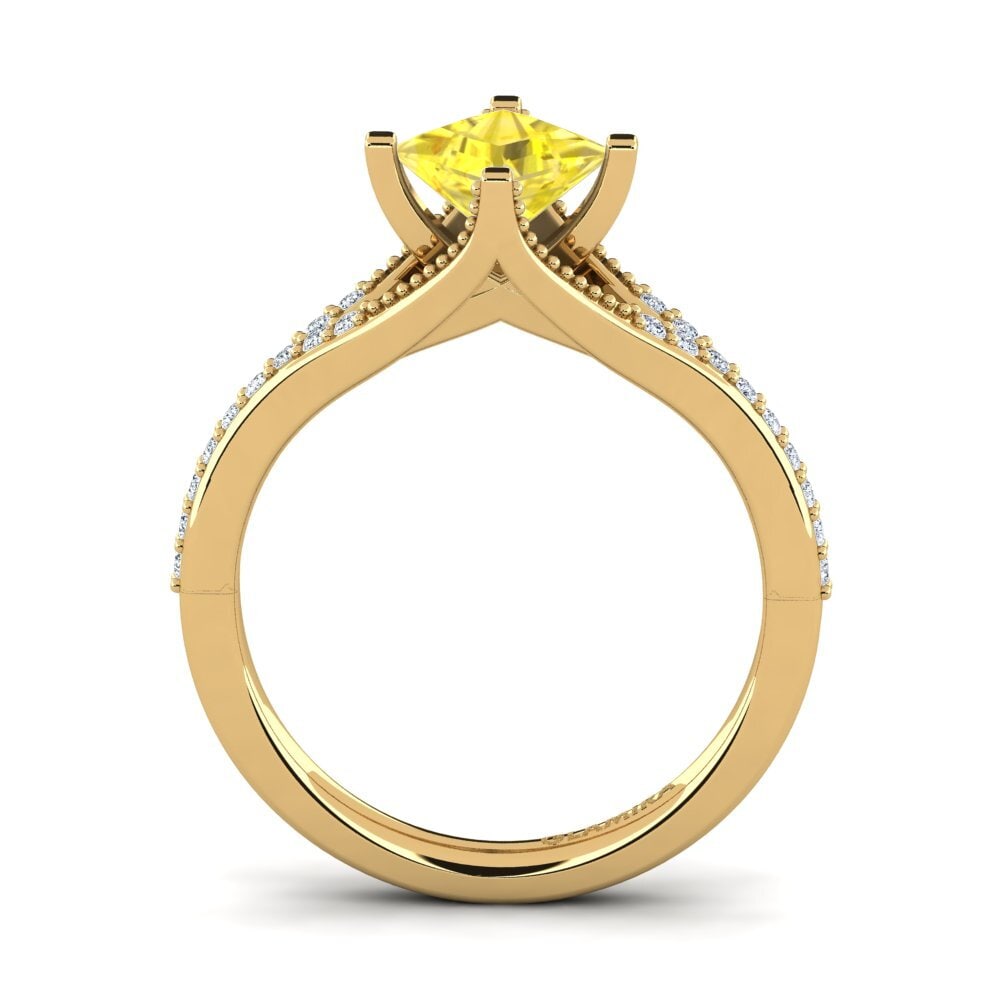 Yellow Sapphire Engagement Ring Brambles
