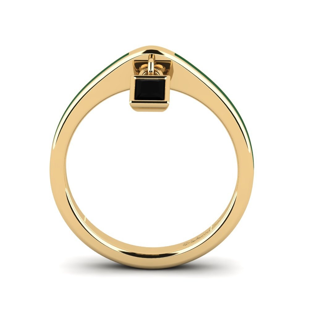 Schwarzer Onyx Ring Brander