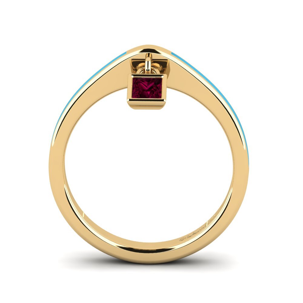 Rhodolit-Granat Ring Brander