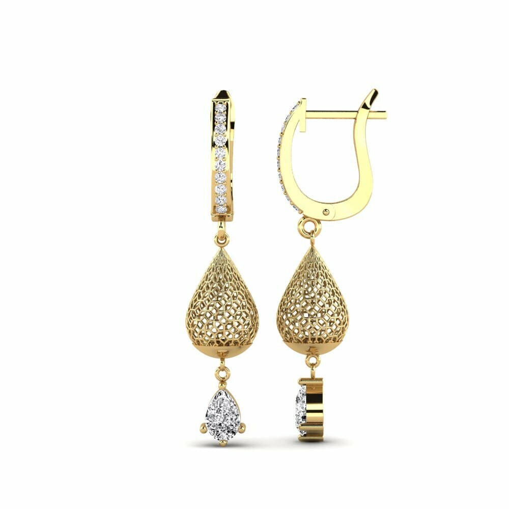 Moissanite Boucle d'oreille femme Branne