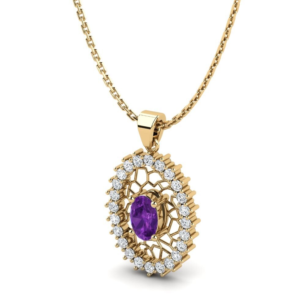 Amethyst Women's Pendant Brebieres