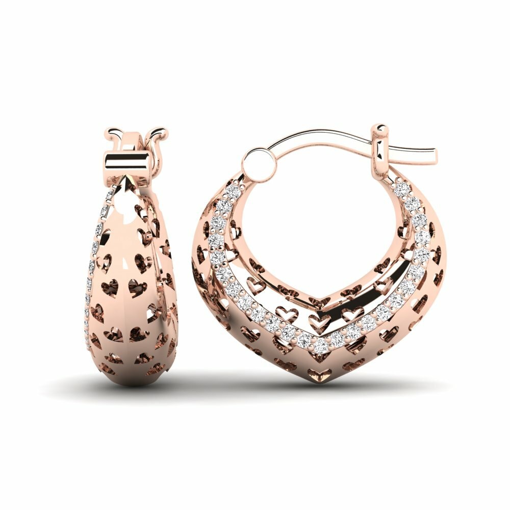 Moissanite Boucle d'oreille femme Breezy