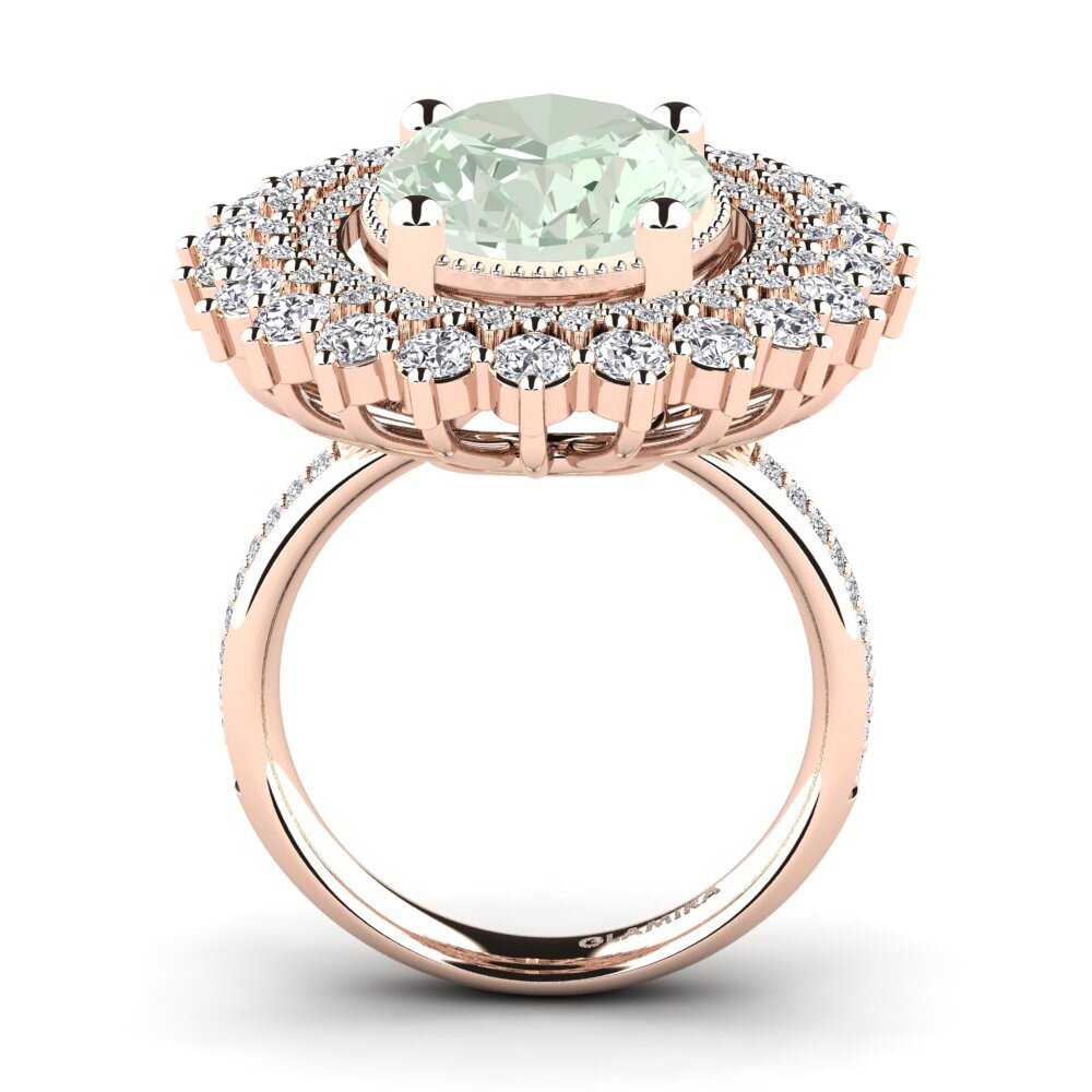Green Amethyst Engagement Ring Brianica