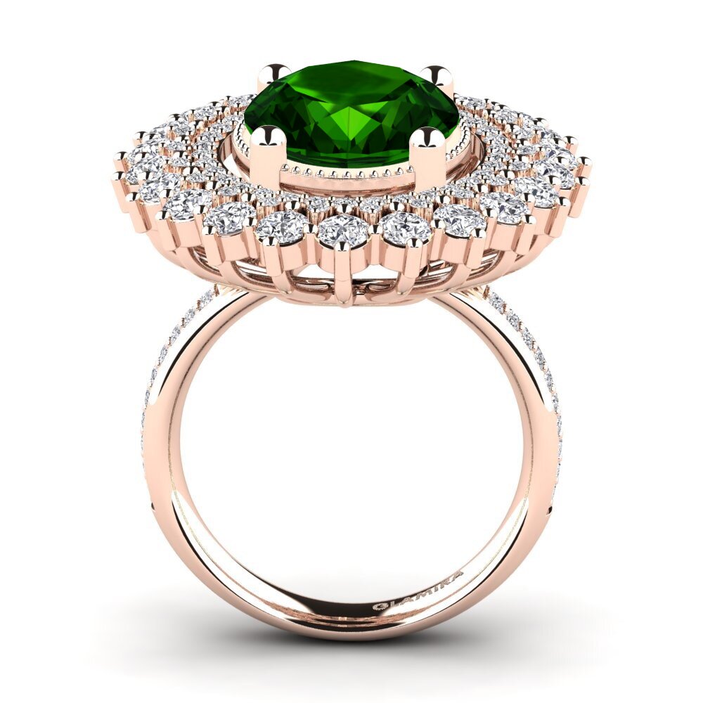 Green Tourmaline Engagement Ring Brianica
