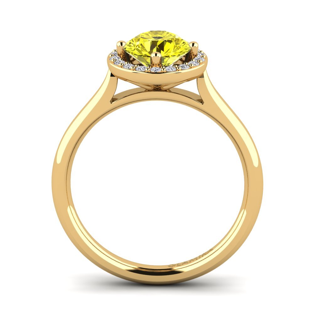 Yellow Diamond Engagement Ring Brianna 1.0 crt