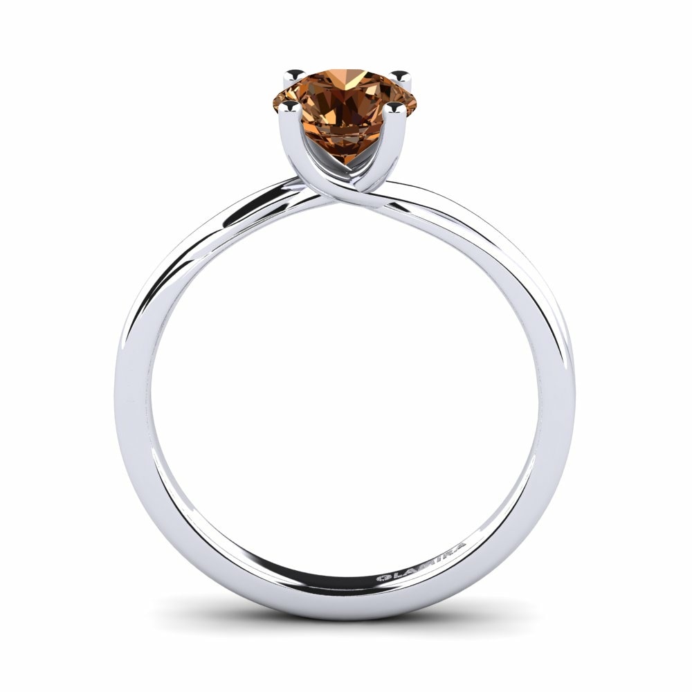 18K White Gold Engagement Ring Bridal Choice 1.0crt