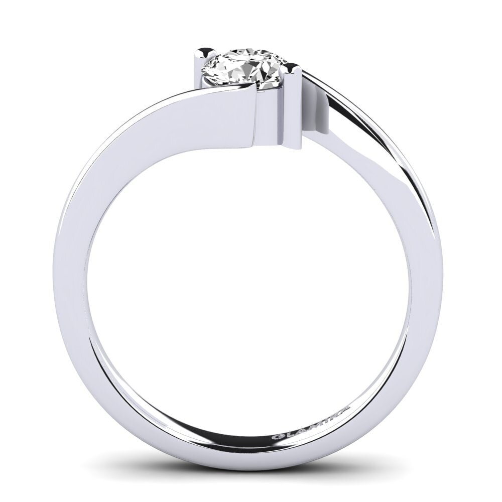 Moissanite Engagement Ring Bridal Element 0.5 crt