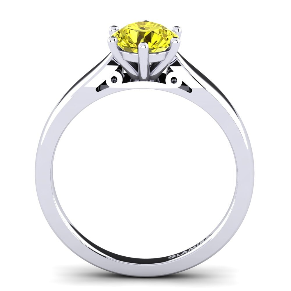 Yellow Diamond Engagement Ring Bridal Glory 1.0 crt