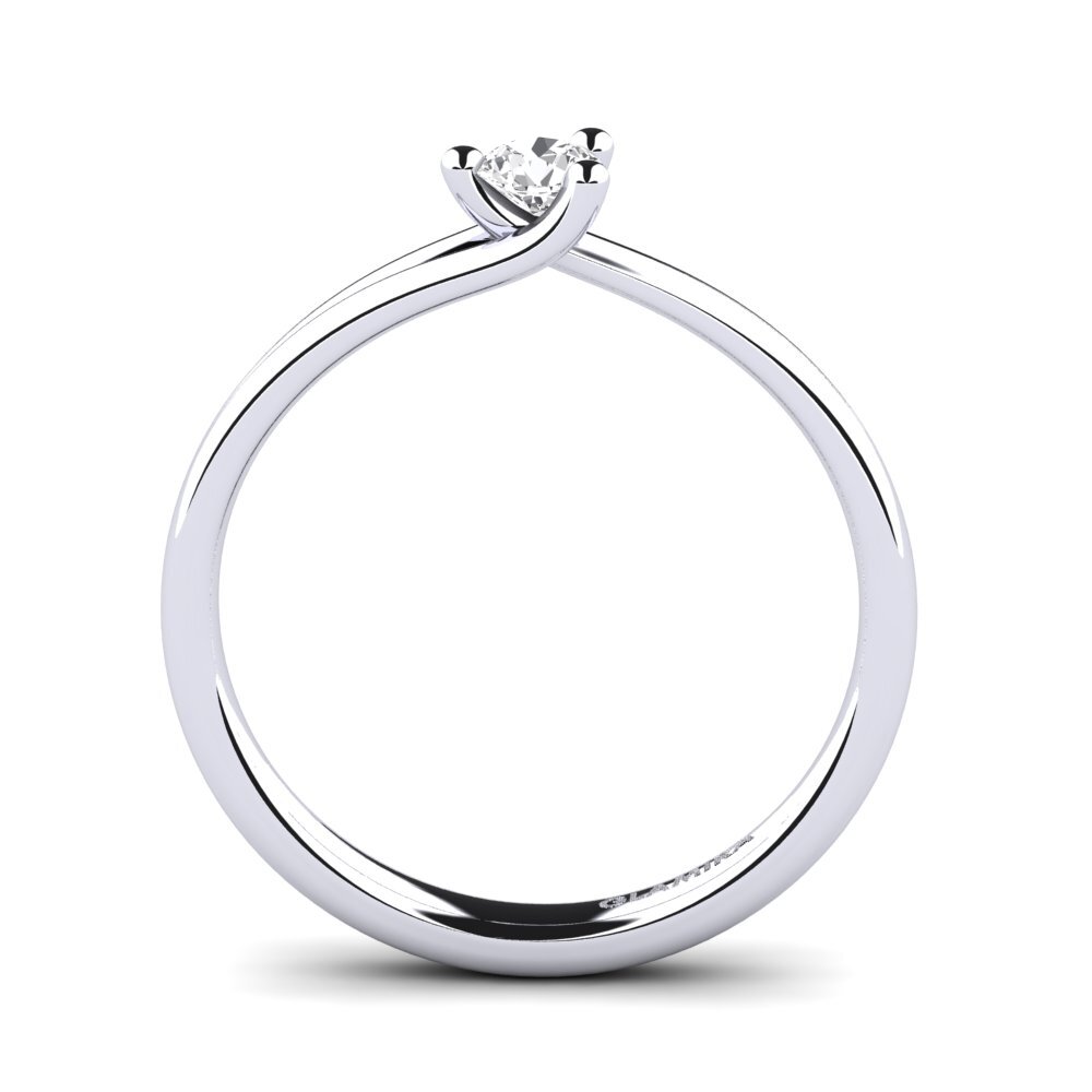 diamante-safira Anel de Noivado Bridal Heart 0.16crt