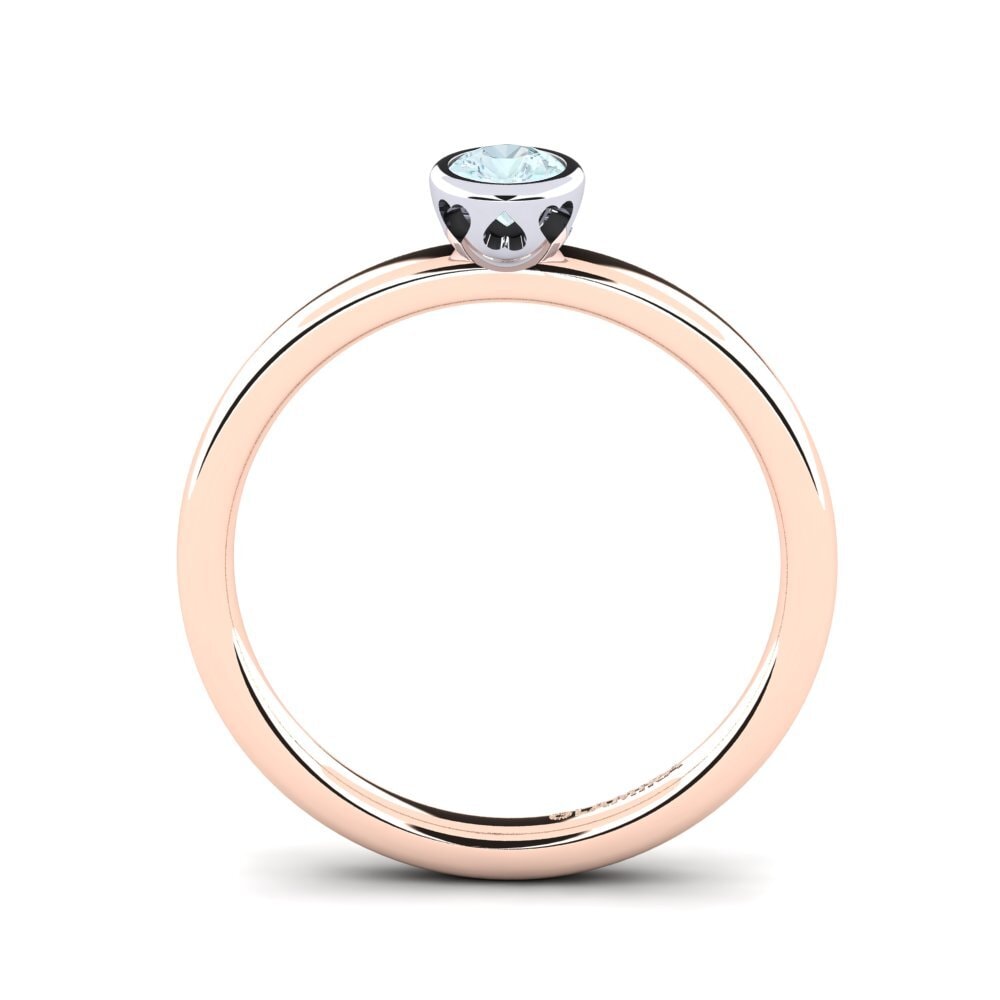 585 Rot & Weißgold Verlobungsring Bridal Passion 0.25crt