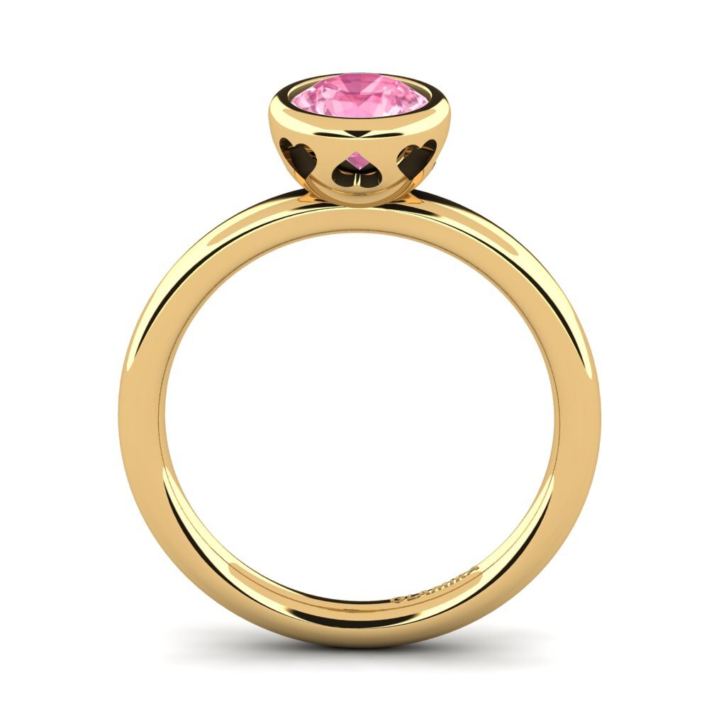 Zafiro Rosado Anillo de compromiso Bridal Passion 1.0 crt