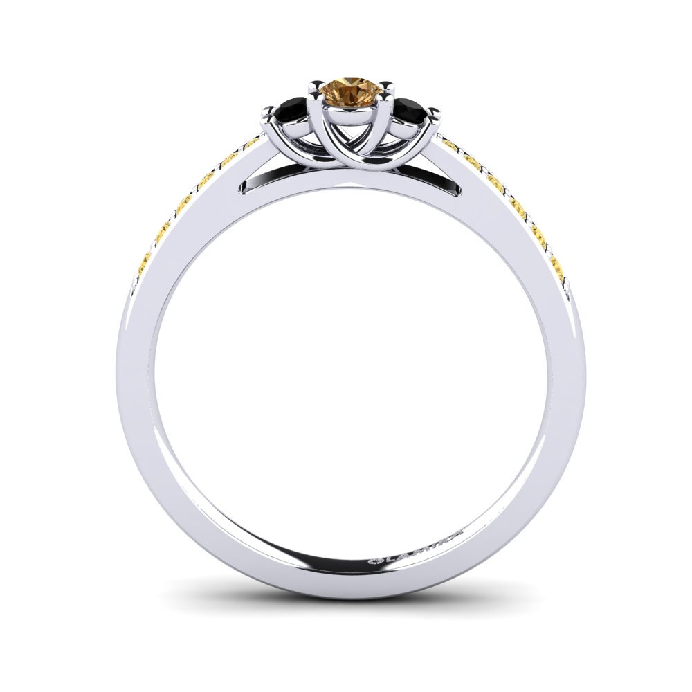 Hnědý diamant Zásnubní prsten Brielle