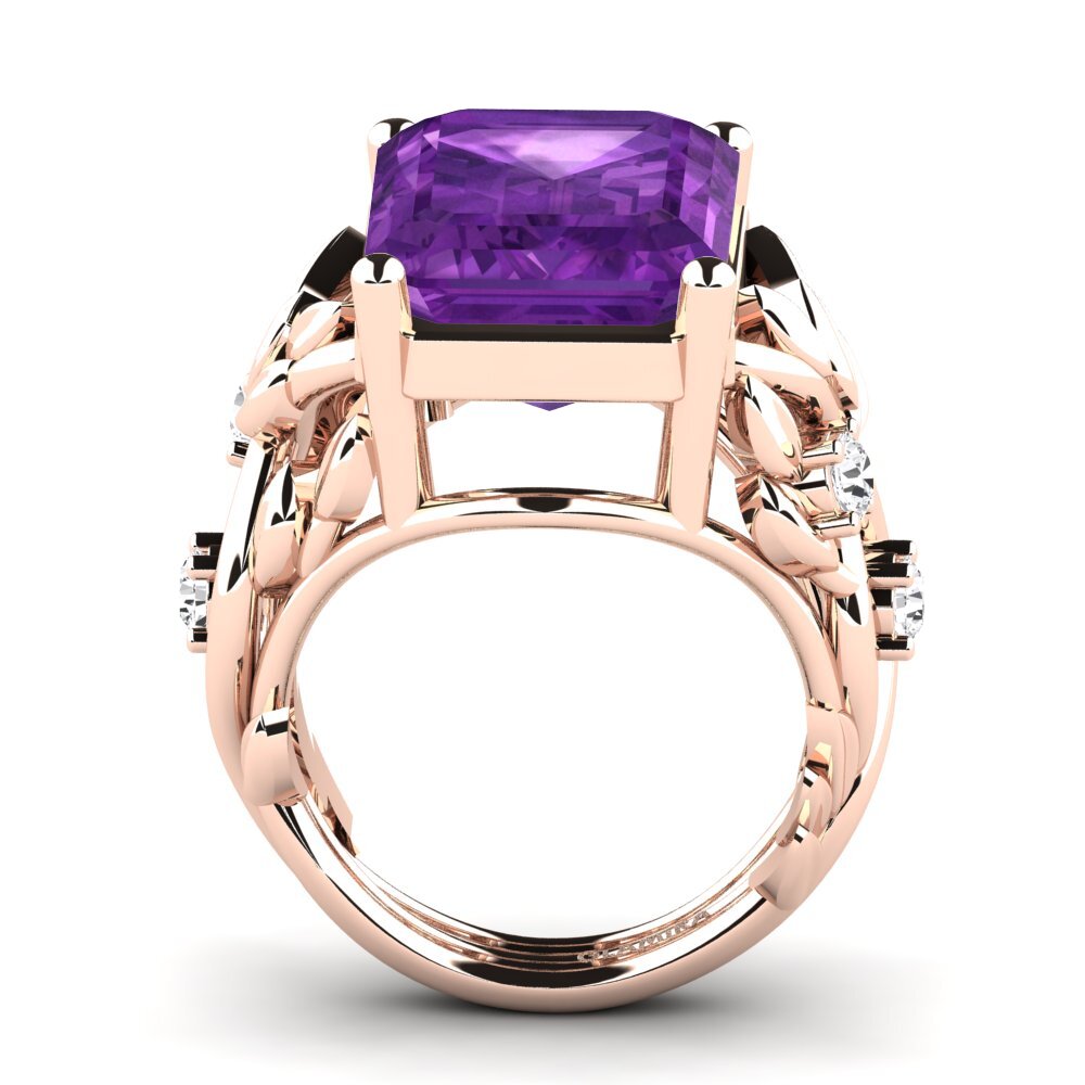 18k Oro Rosa Anillo Brigette