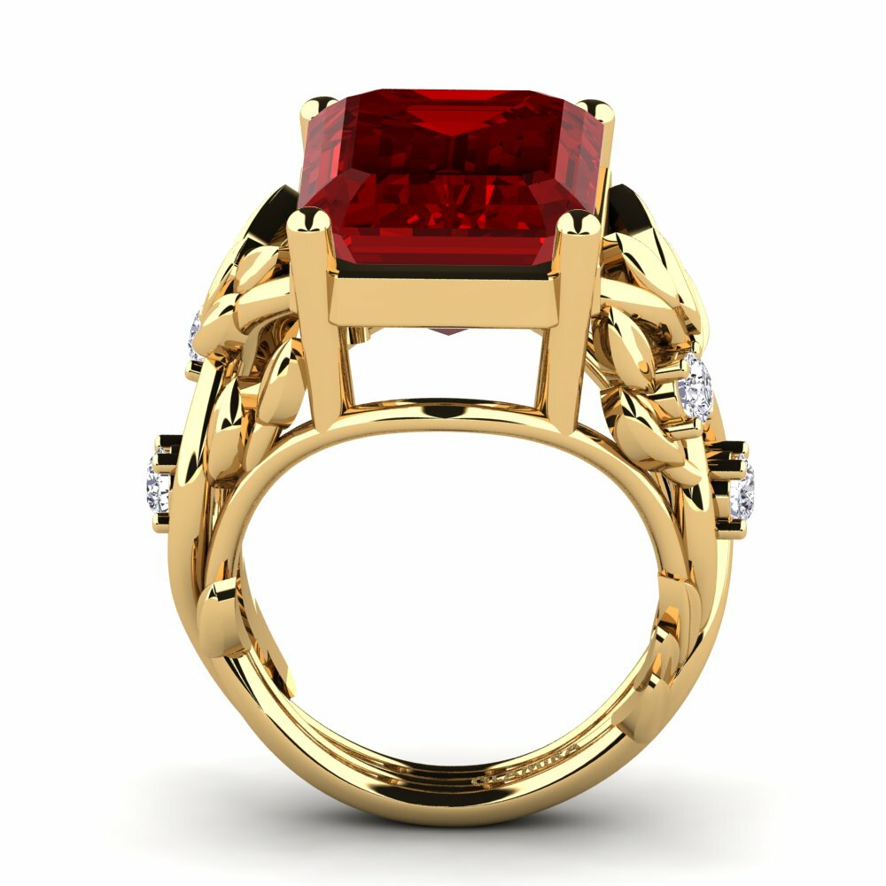 Rubis (créé en laboratoire) Bague Brigette