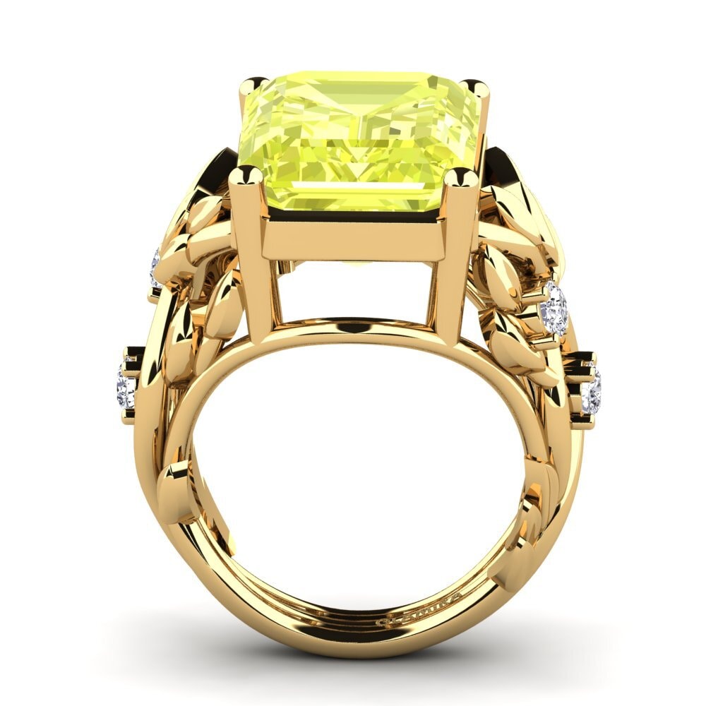 Lemon Quartz Ring Brigette