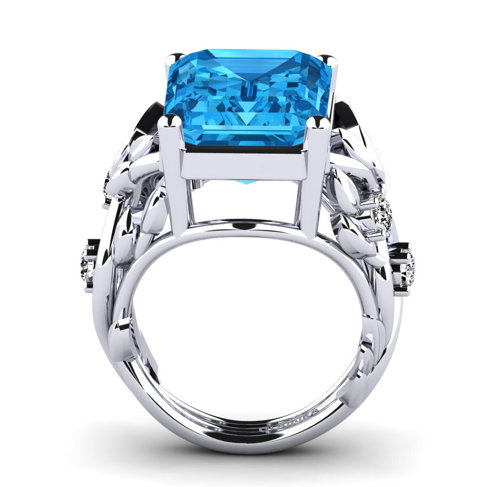 Topacio azul Anillo Brigette