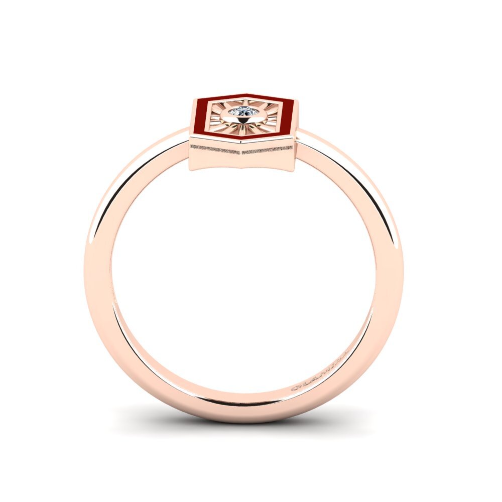 Rotgold 375 Ring Brit
