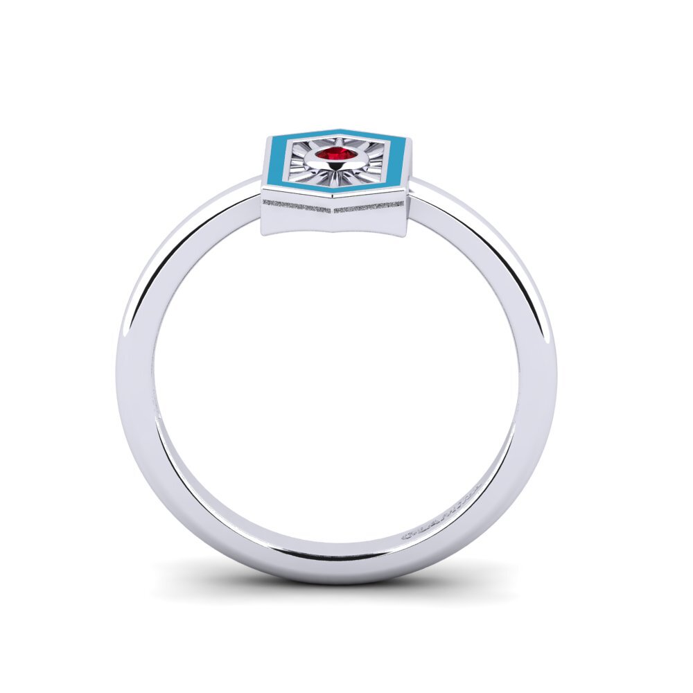 Roter Zirkonia Ring Brit