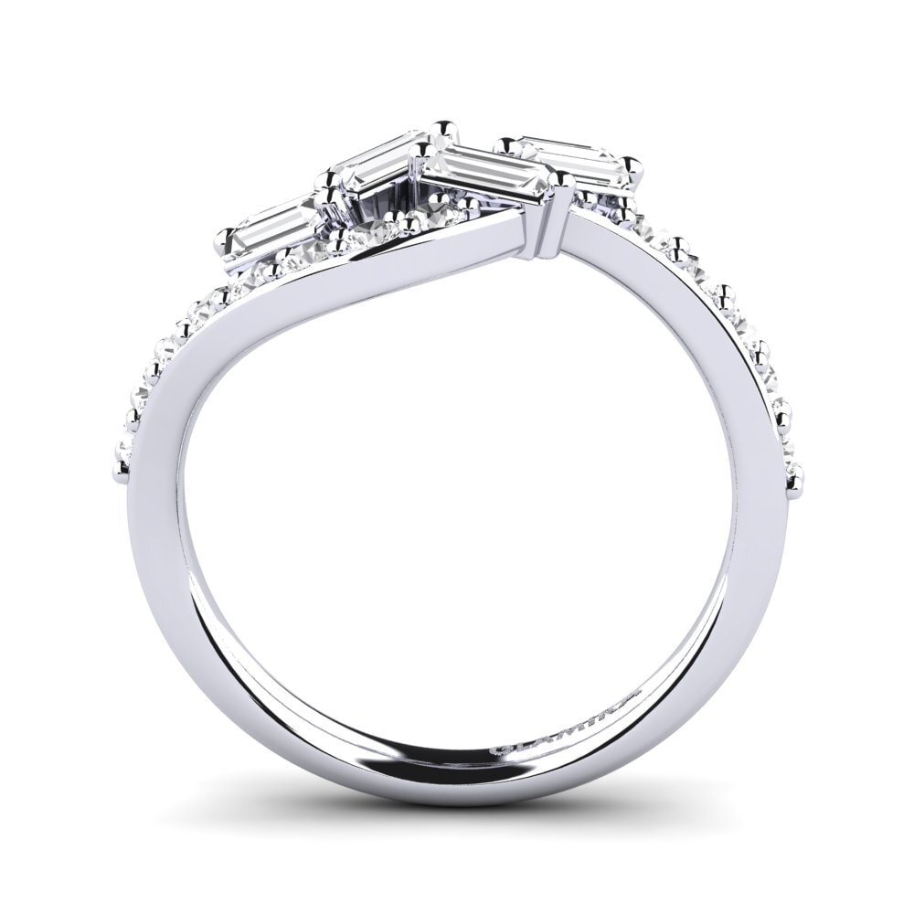 Zafiro blanco Anillo Brittani