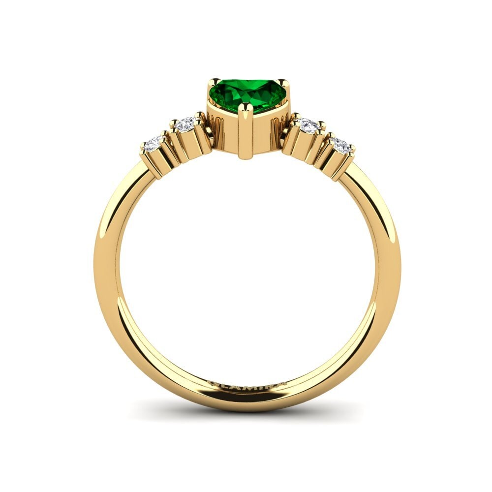 Circonita Verde Anillo de compromiso Brittany