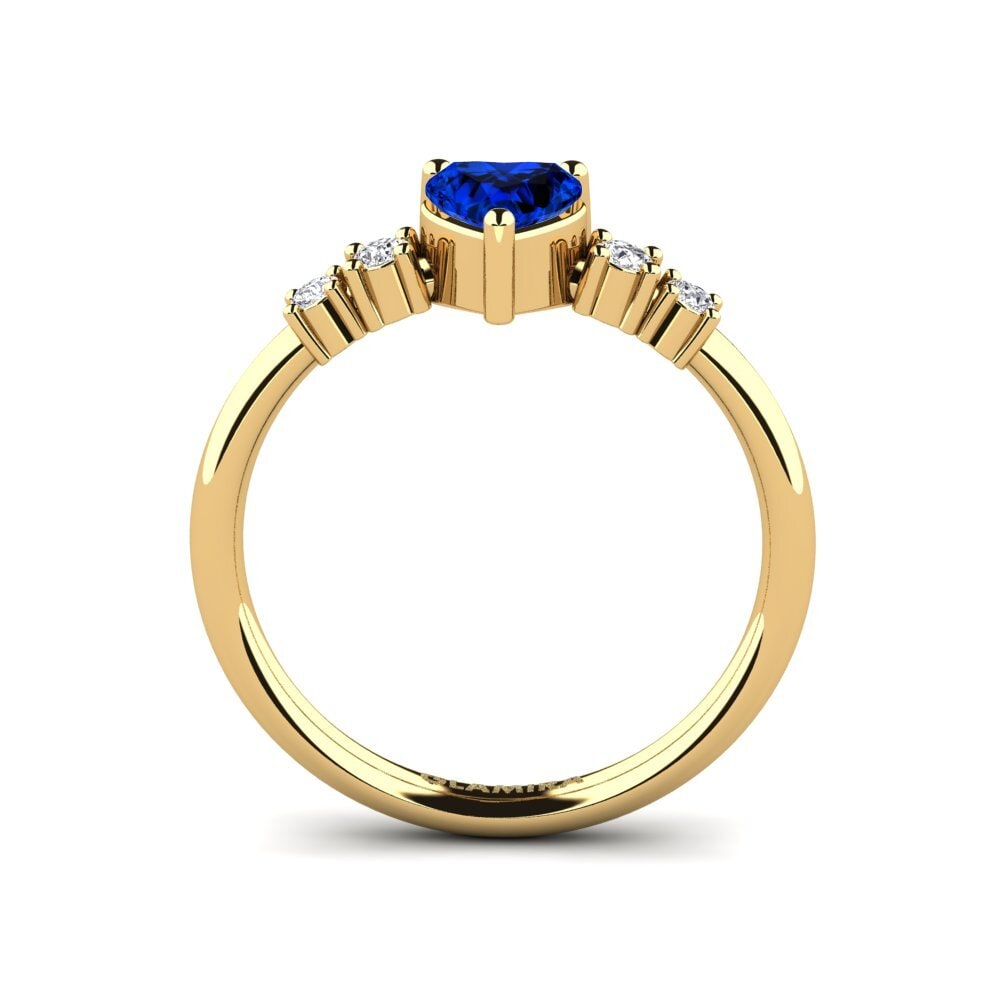 Safir (Laboratorieoprettet) Forlovelsesring Brittany