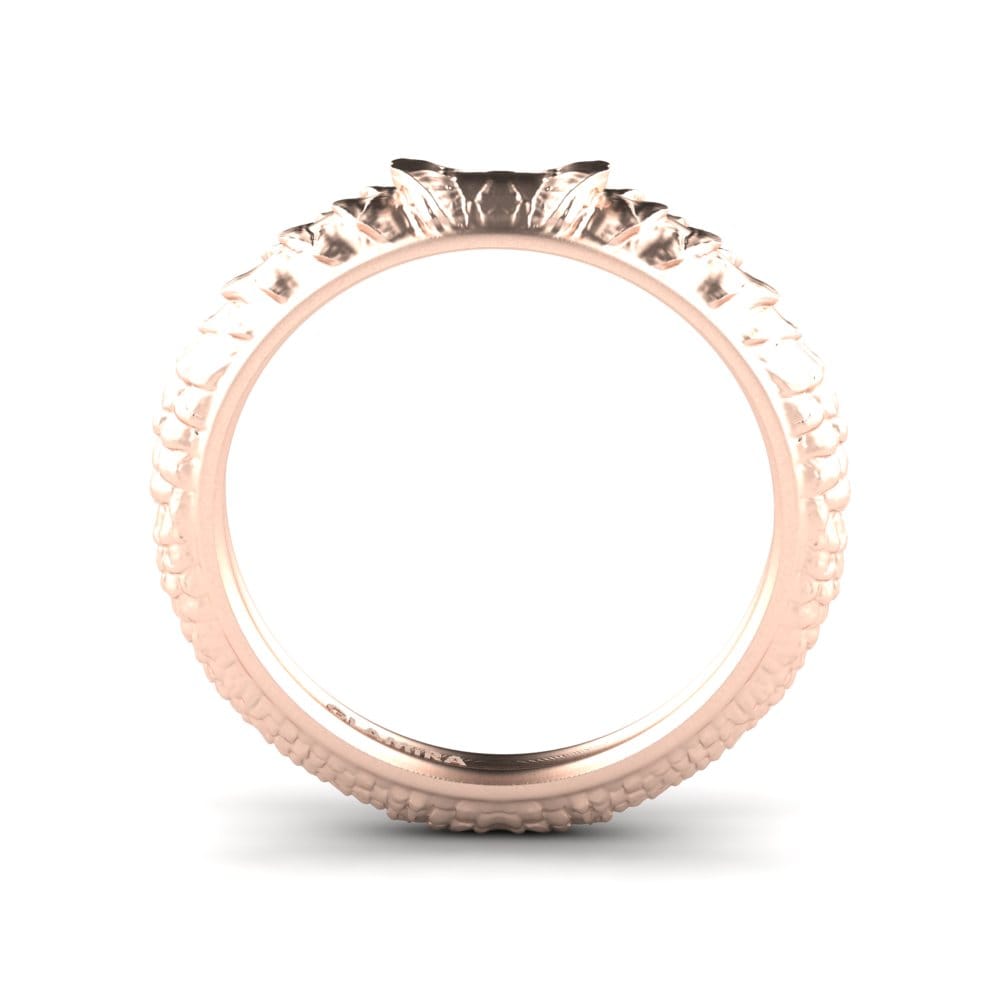 14k Oro Rosa Anillo Brock