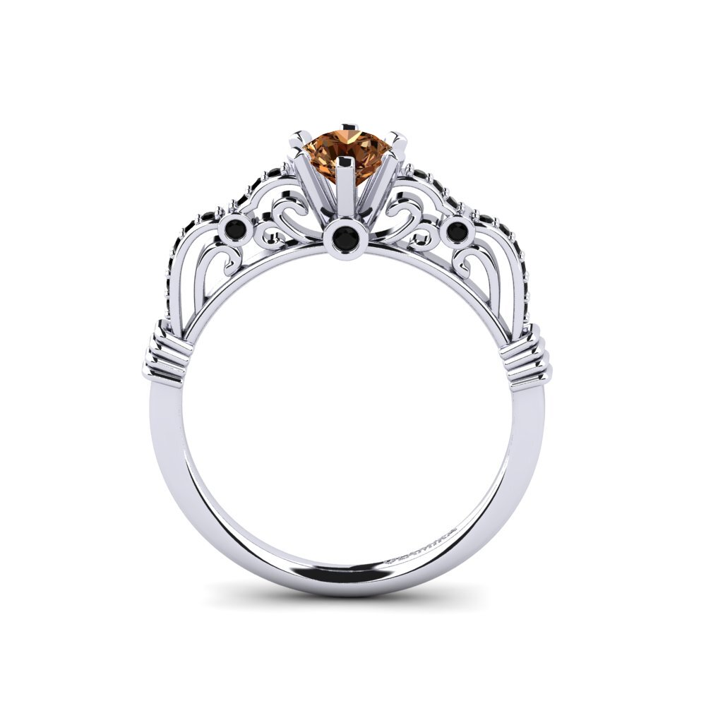 Brown Diamond Engagement Ring Brunella