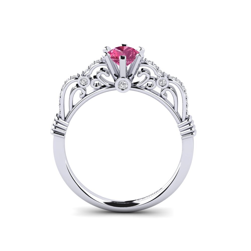 Pink Tourmaline Engagement Ring Brunella