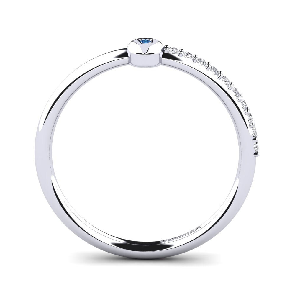 Dark Blue Zirconia Women's Ring Brutna