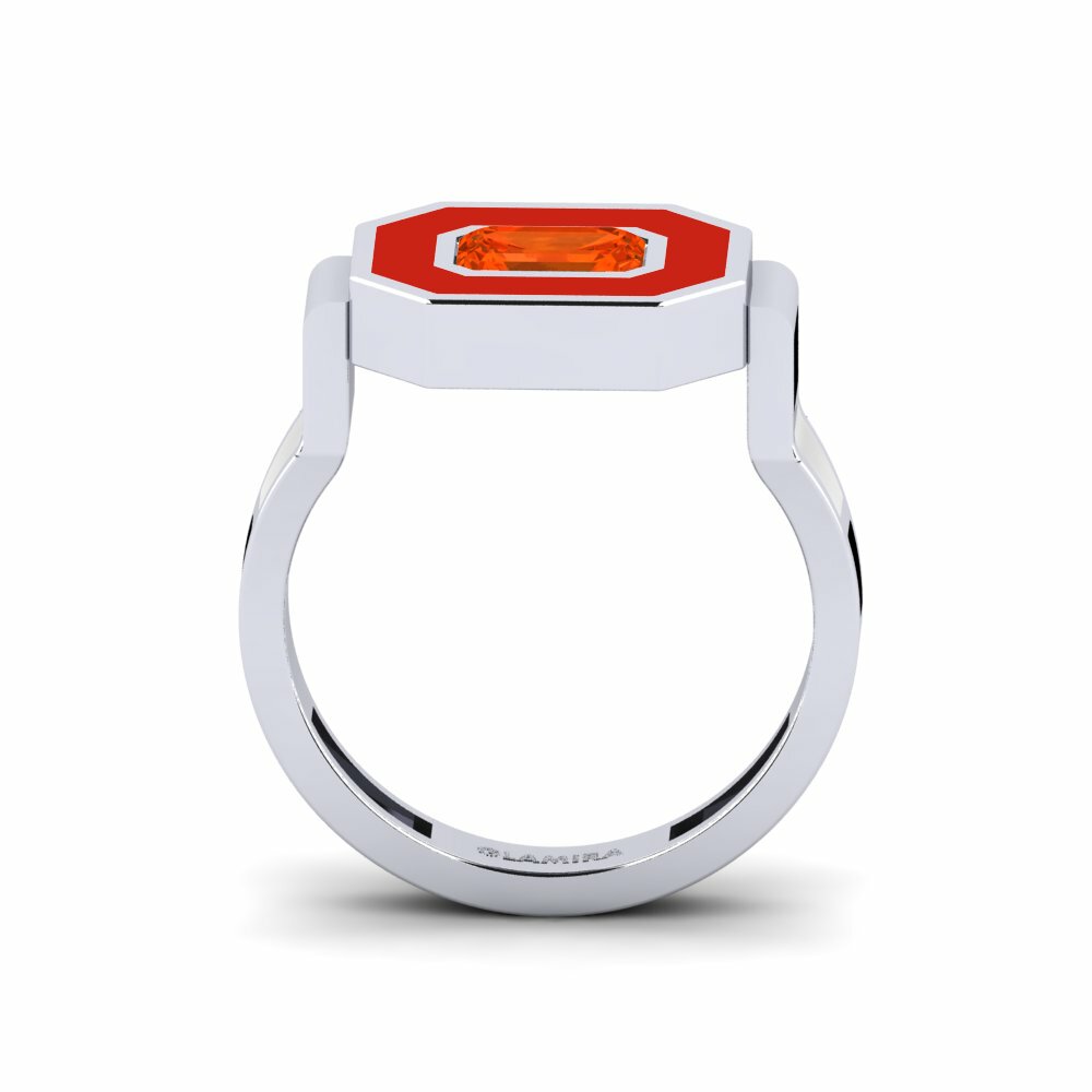 Argent Blanc Bague Bryllu