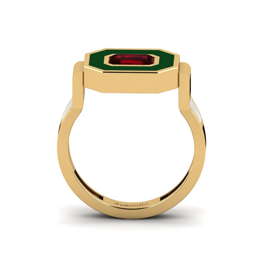Granat Ring Bryllu