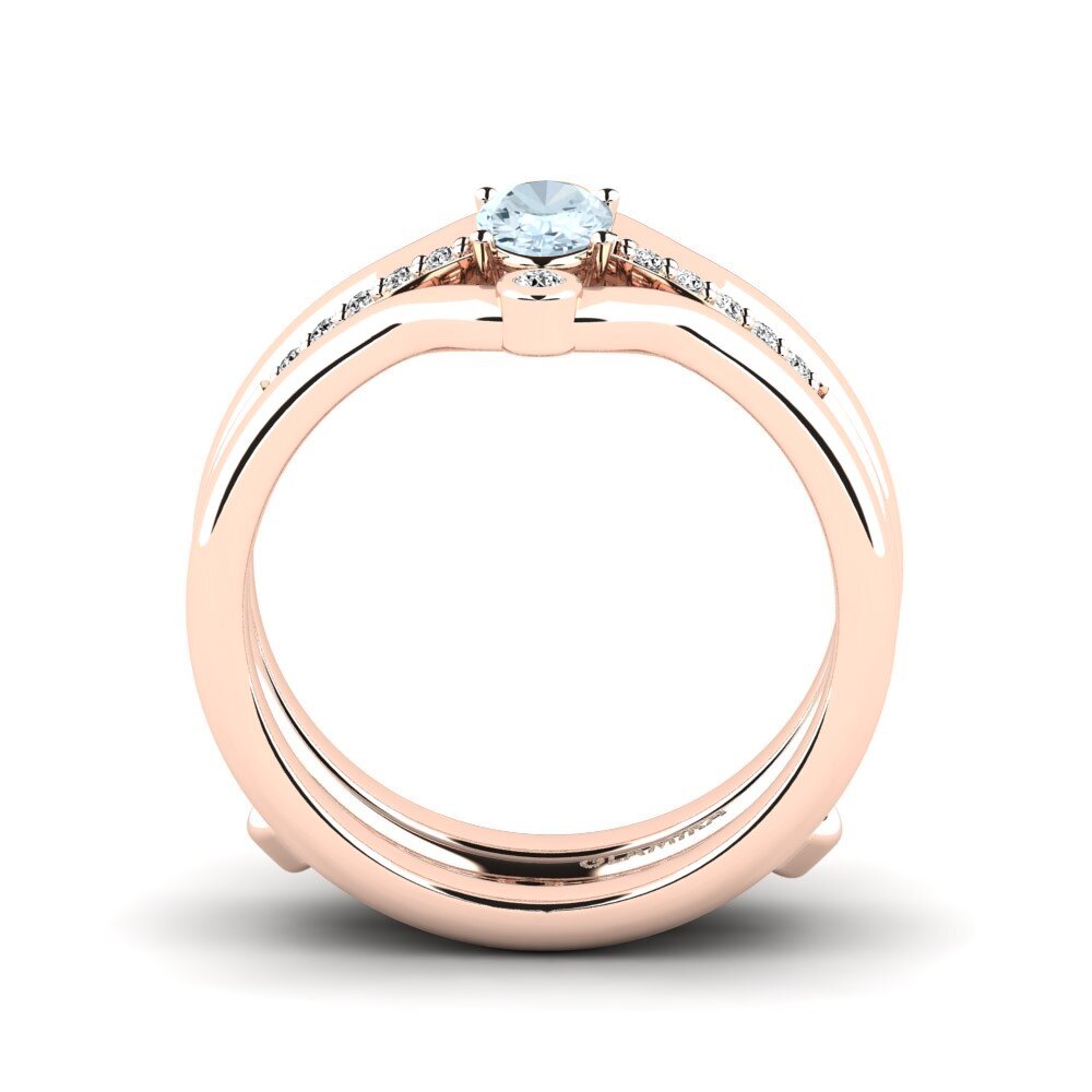 Aquamarine Ring Bryoc SET