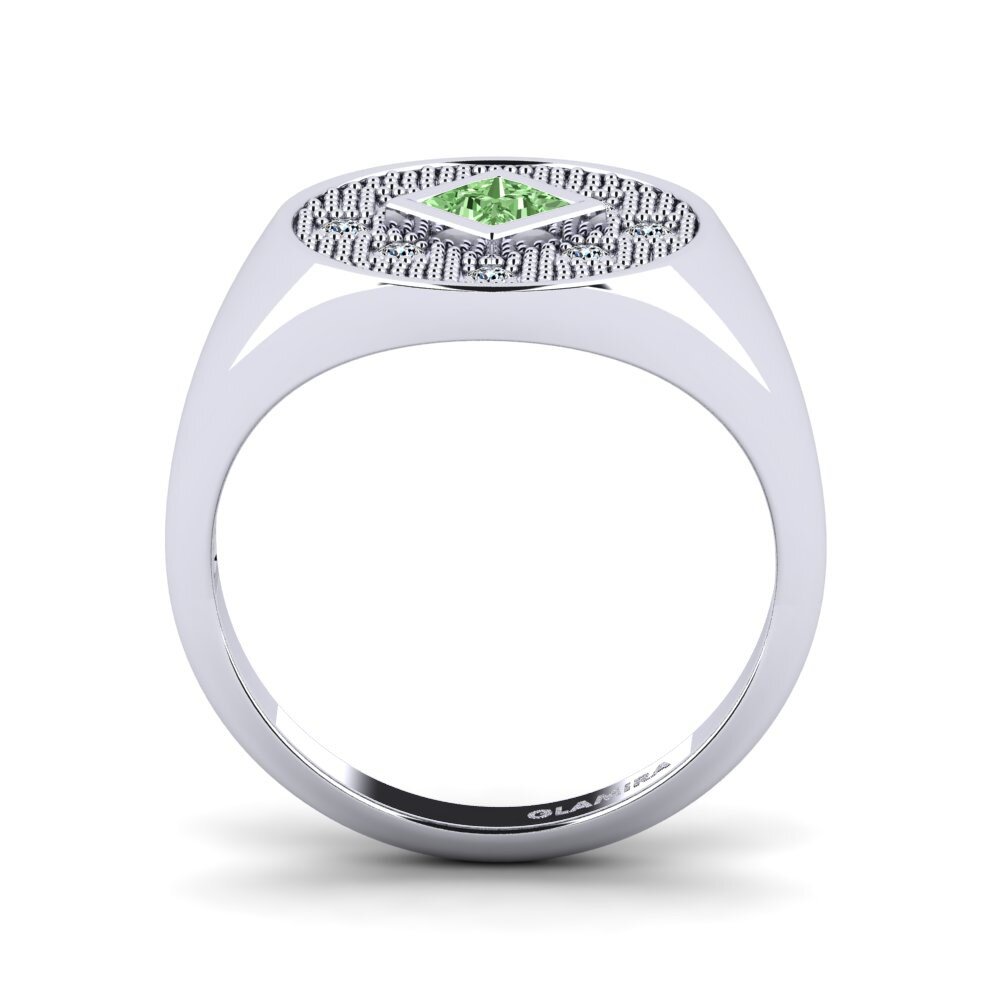 Princesa Diamante Verde Anillo Buber