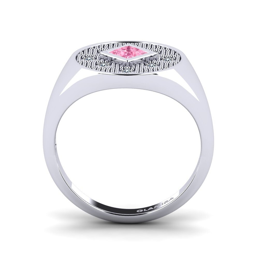 Princesa Zafiro Rosado Anillo Buber