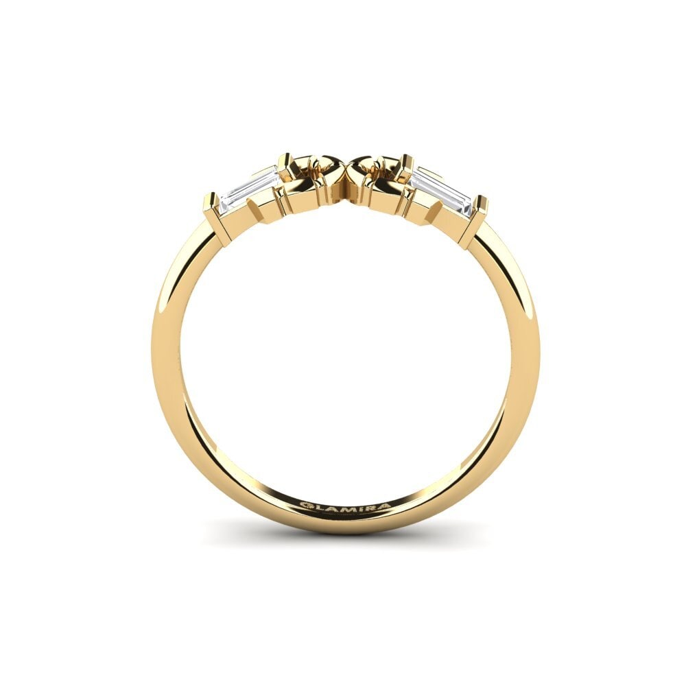 Weißer Saphir Ring Bucephalos