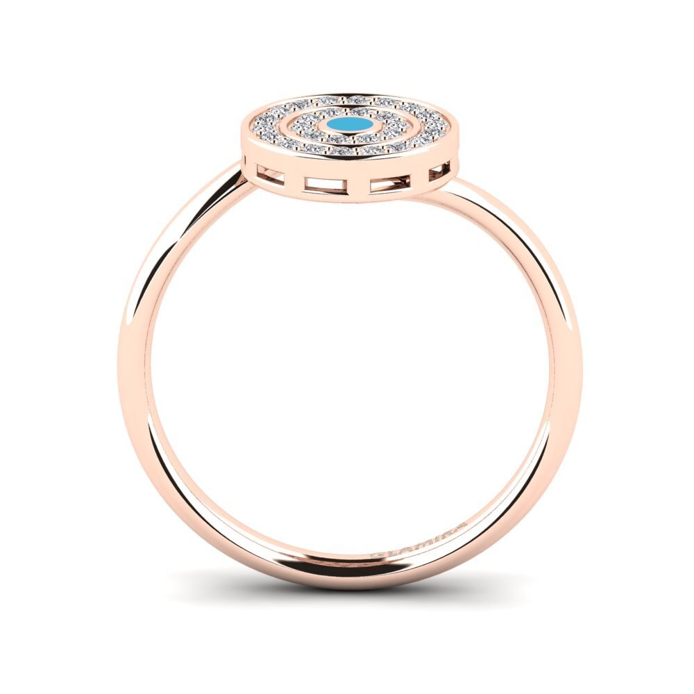 Rotgold 375 Verlobungsring Bucheron