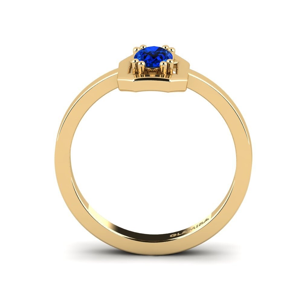 Sapphire (Lab Created) Engagement Ring Buhl