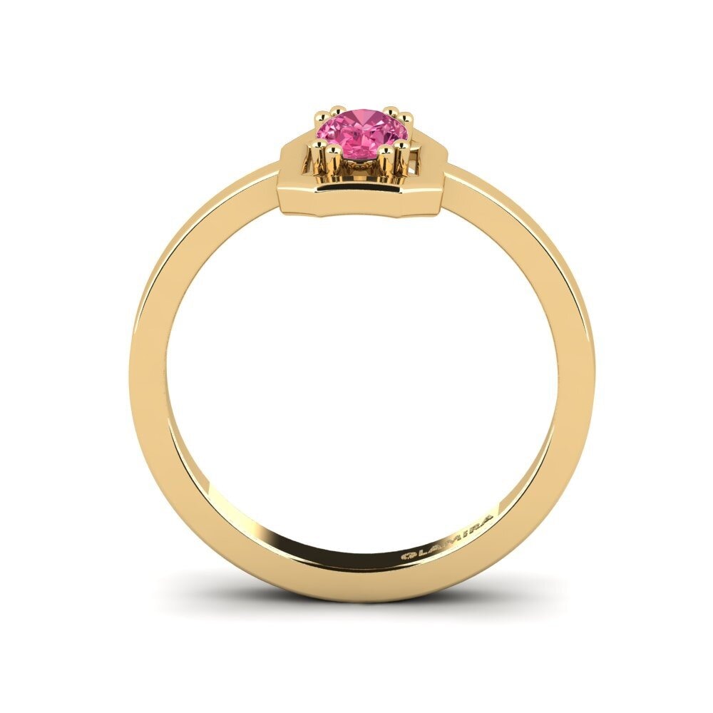 Pink Tourmaline Engagement Ring Buhl