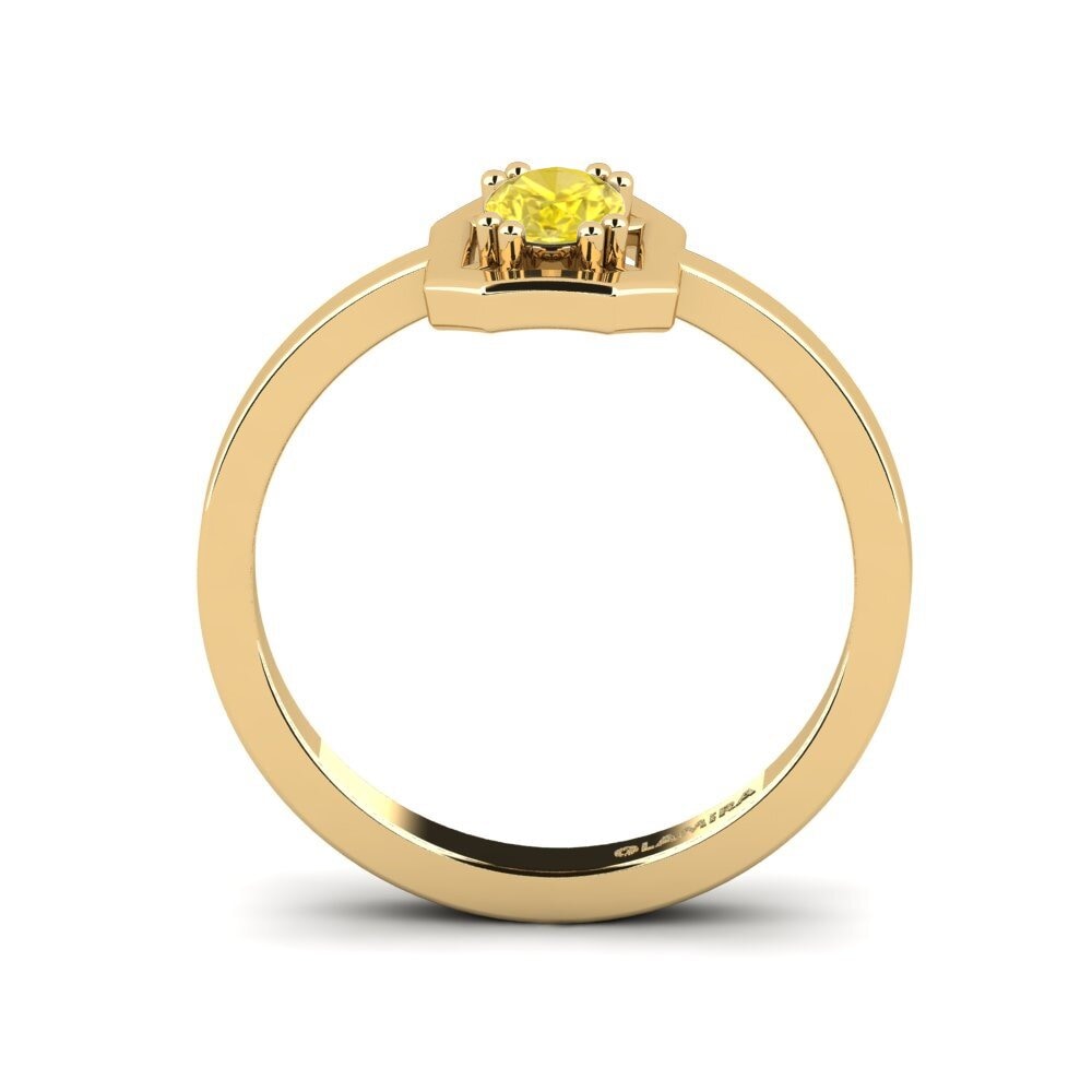 Yellow Sapphire Engagement Ring Buhl