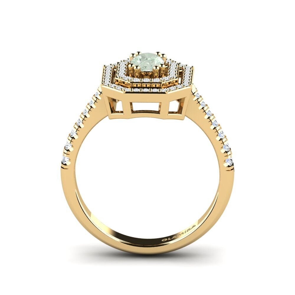 Green Amethyst Engagement Ring Buire