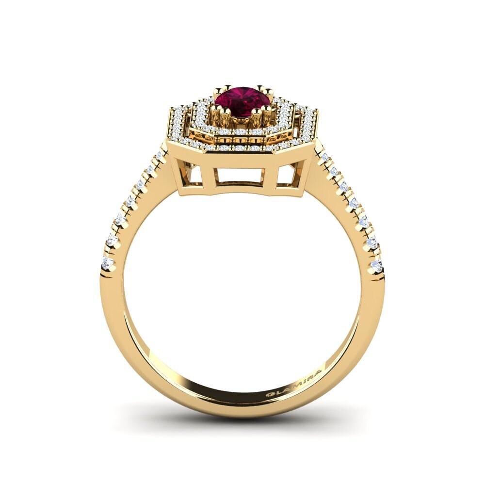 Rhodolite Garnet Engagement Ring Buire