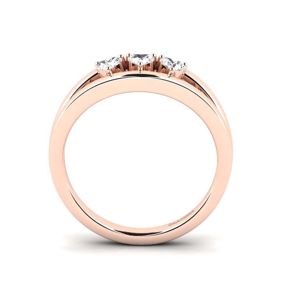 Zafiro blanco Anillo de Mujer Burnt