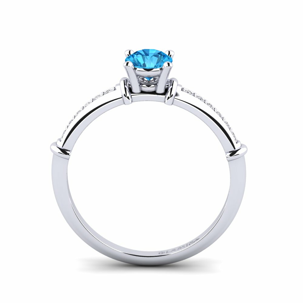 Blue Topaz Engagement Ring Byrne