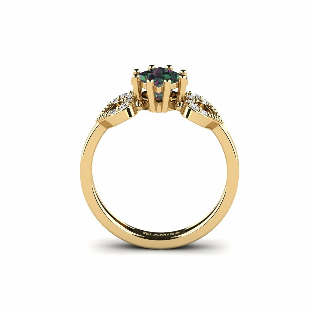 Mystic Topaz Engagement Ring Cabbi - Princess